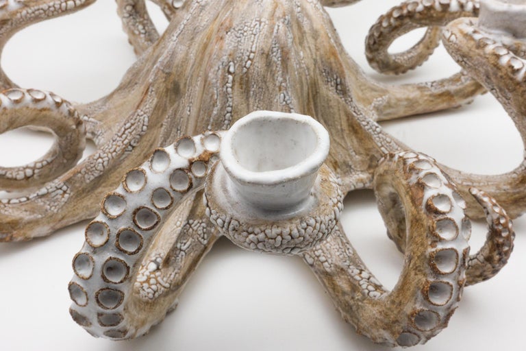 Handmade Ceramic Octopus Candelabra at 1stDibs octopus ceramics