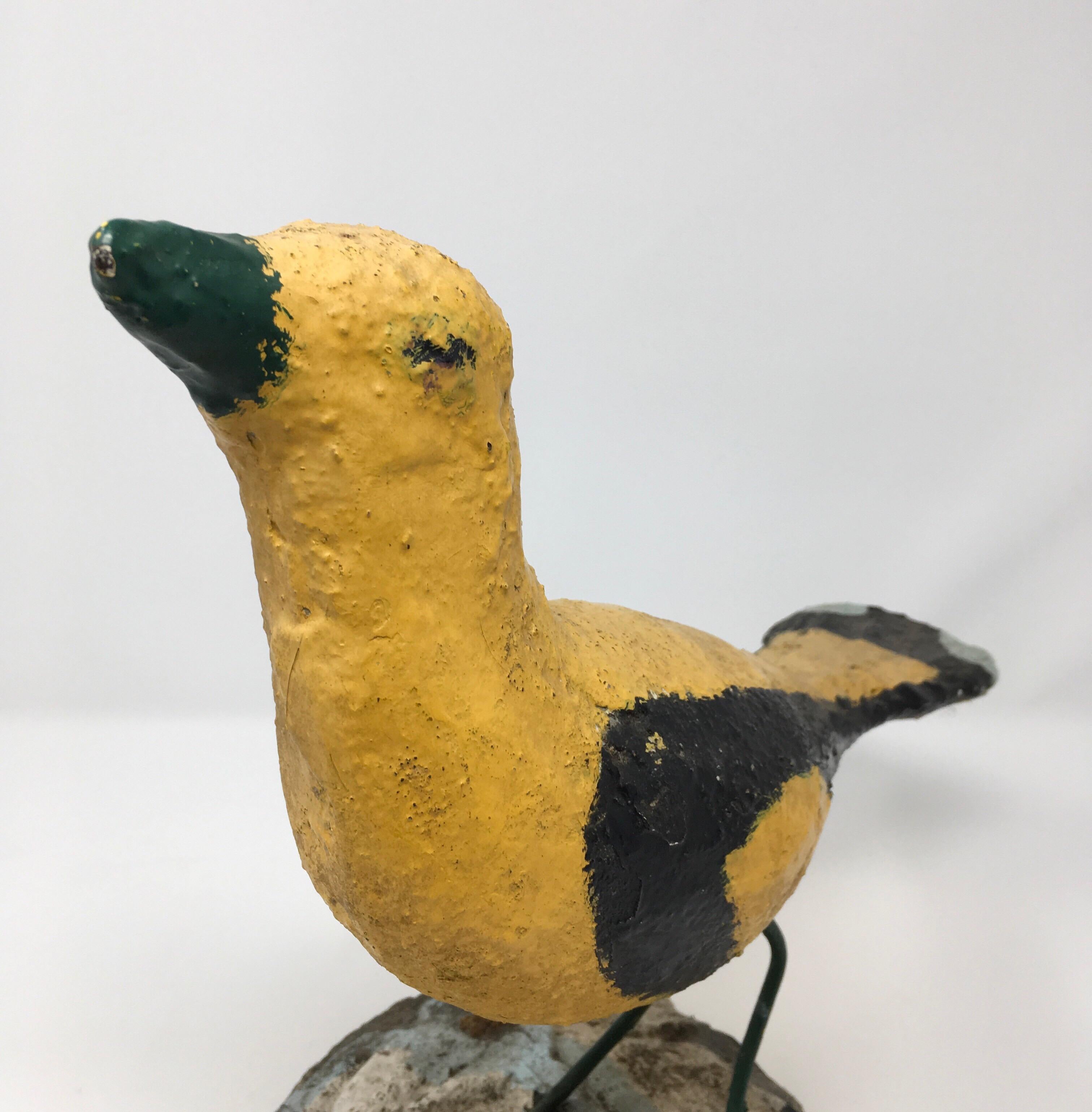 Found in England, this handmade concrete bird will add whimsy and joy to any setting. When found we were told 