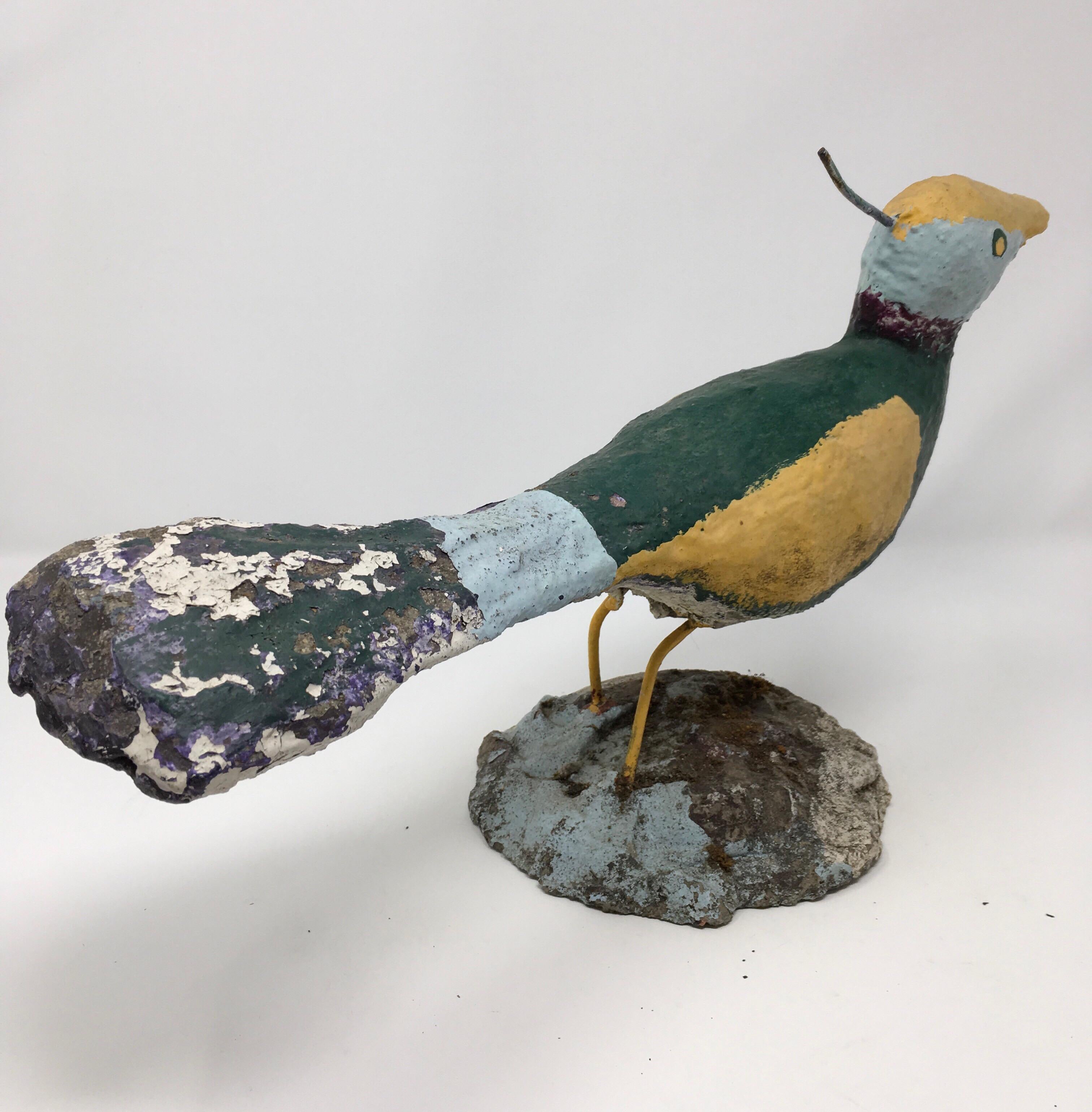 Hand-Crafted Handmade Concrete Bird