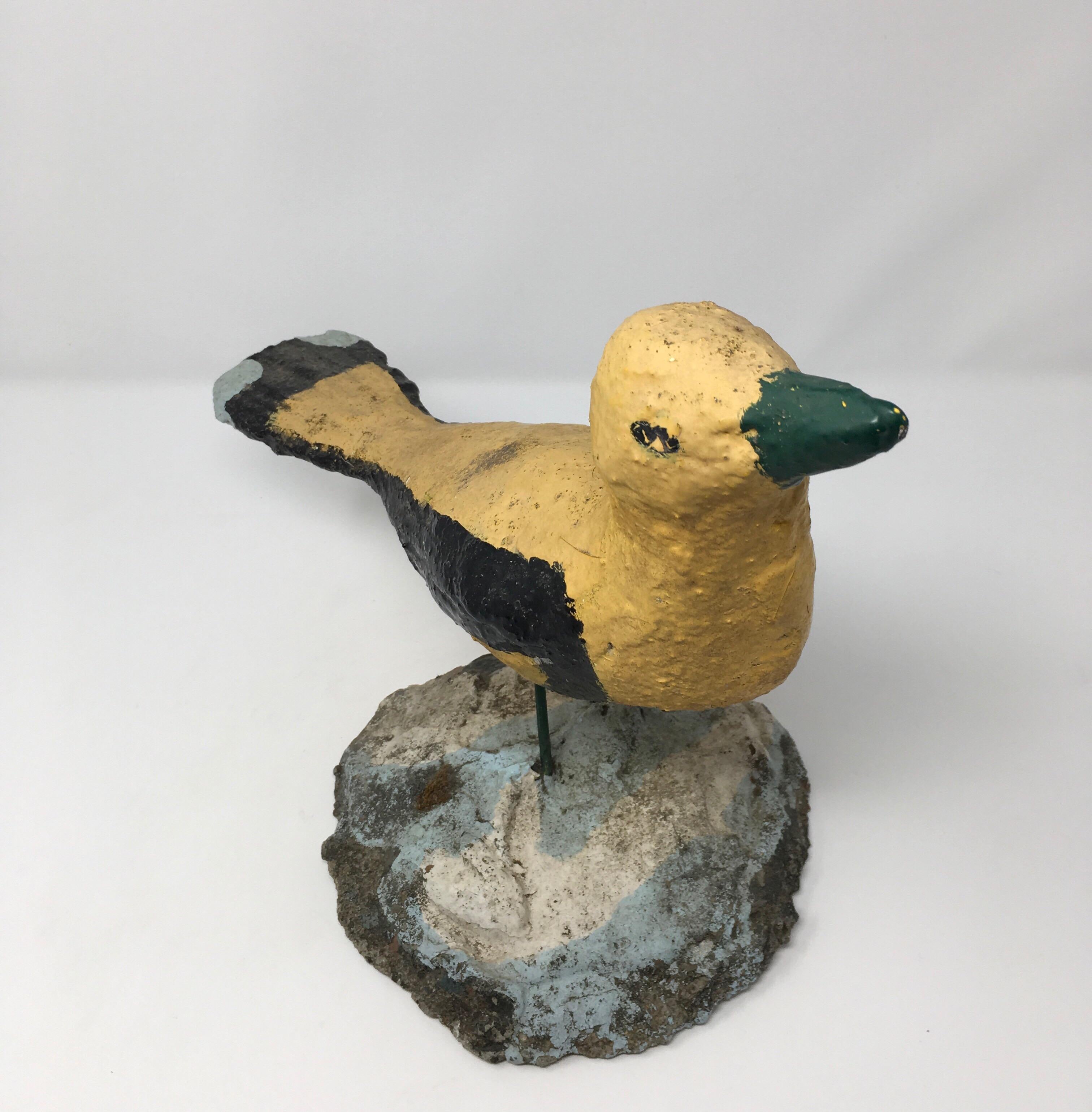 Hand-Crafted Handmade Concrete Bird