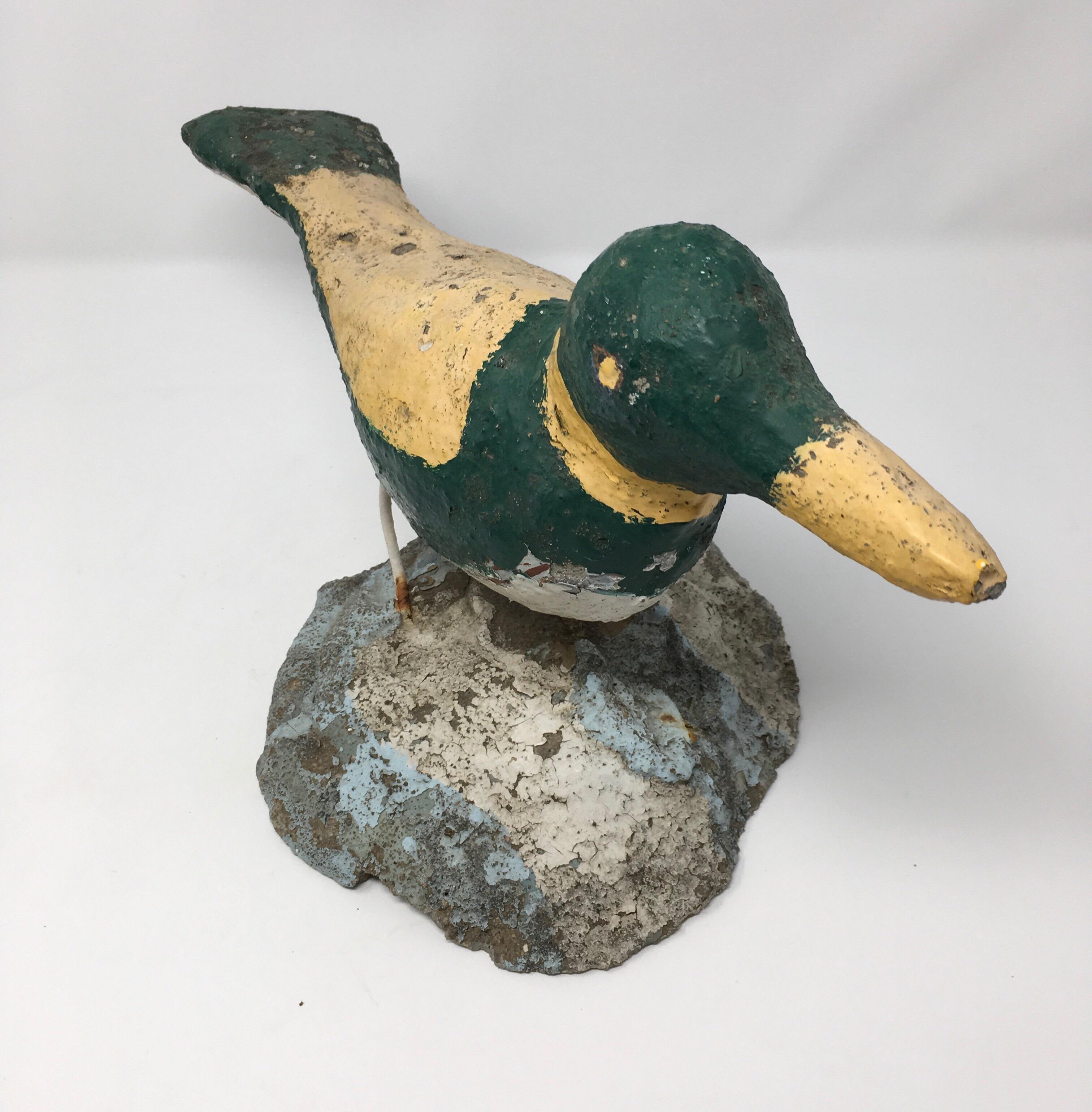 Hand-Crafted Handmade Concrete Bird