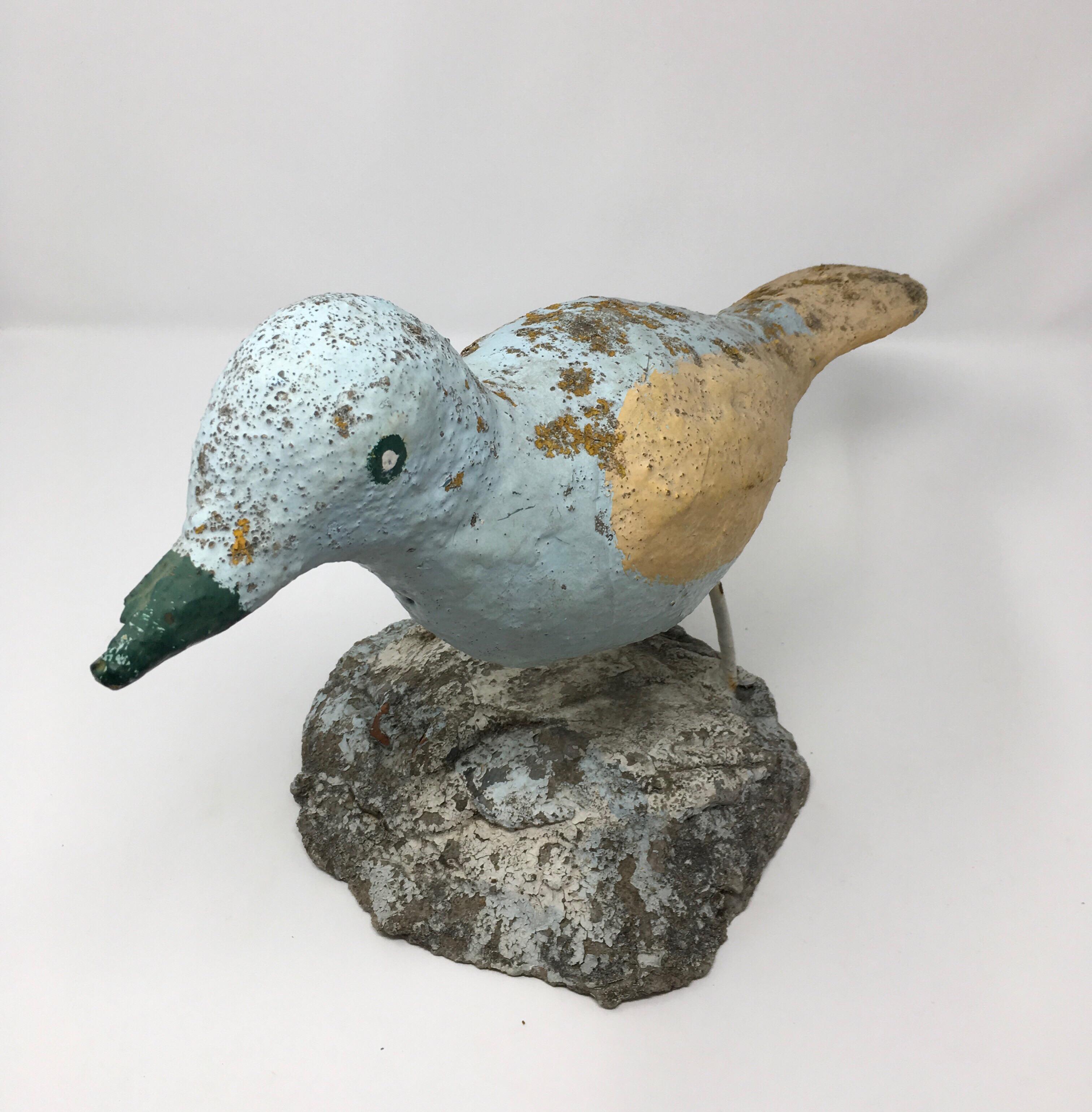 Hand-Crafted Handmade Concrete Bird