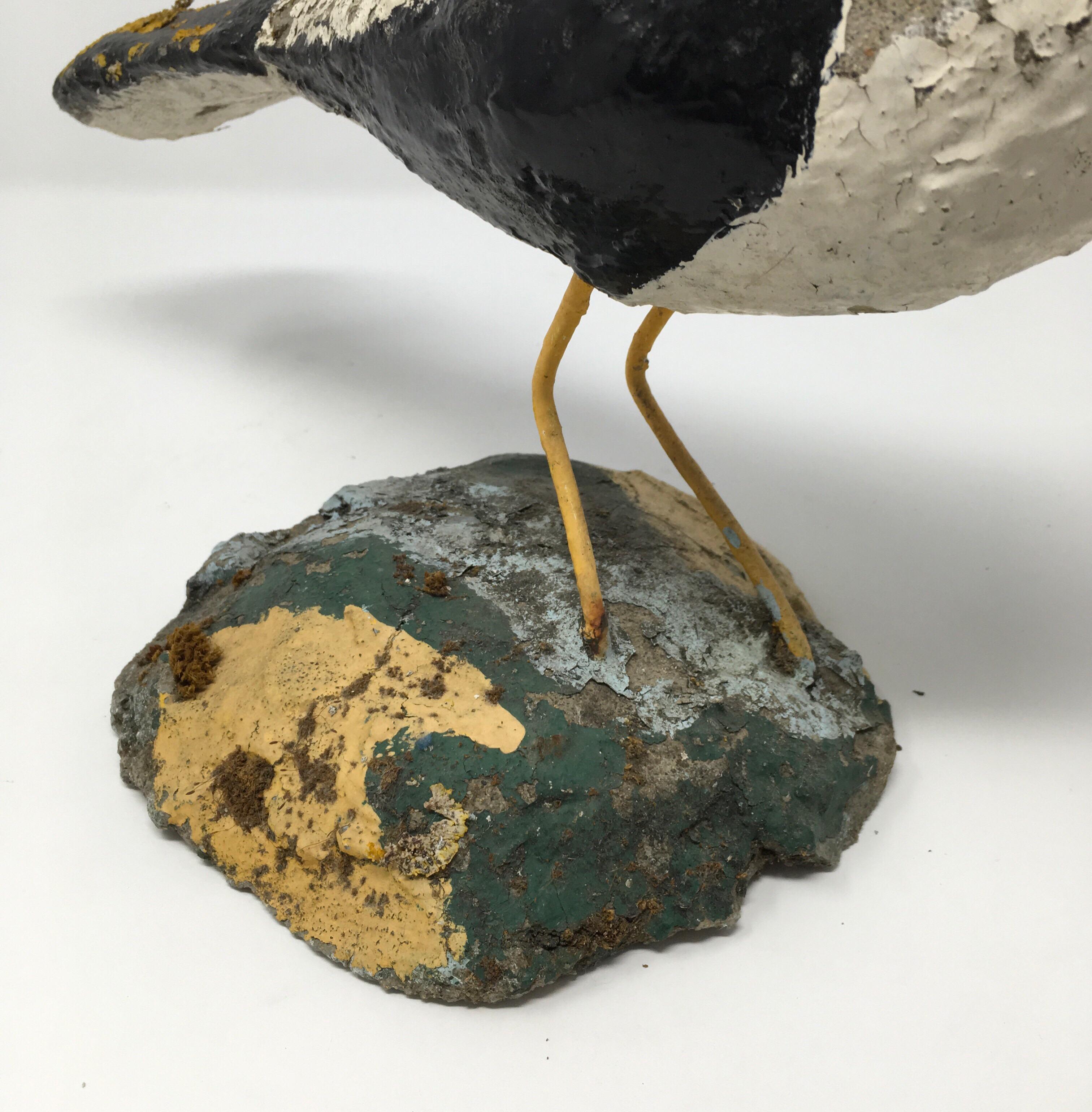 Hand-Crafted Handmade Concrete Bird For Sale