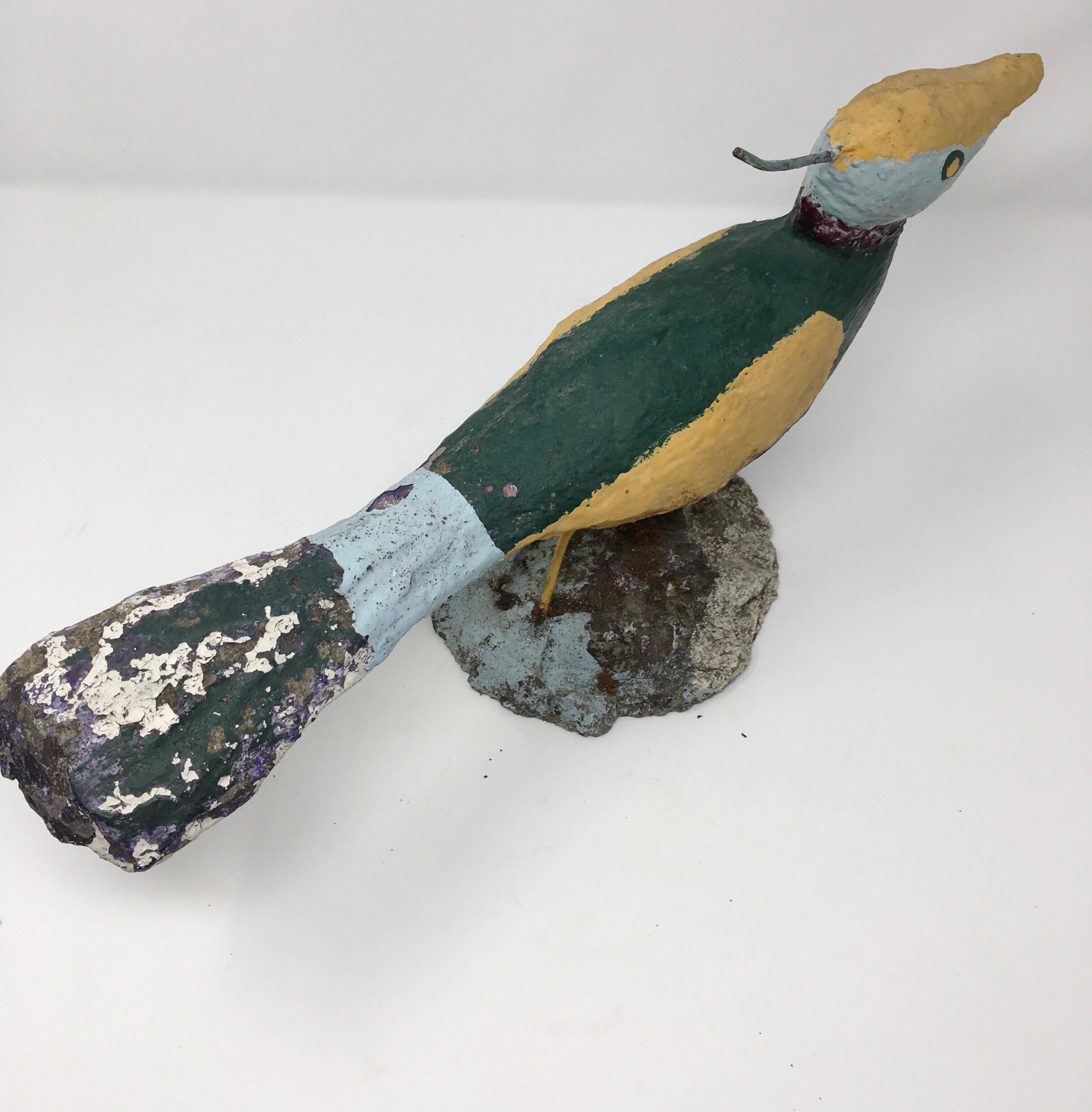 Handmade Concrete Bird In Good Condition In Houston, TX