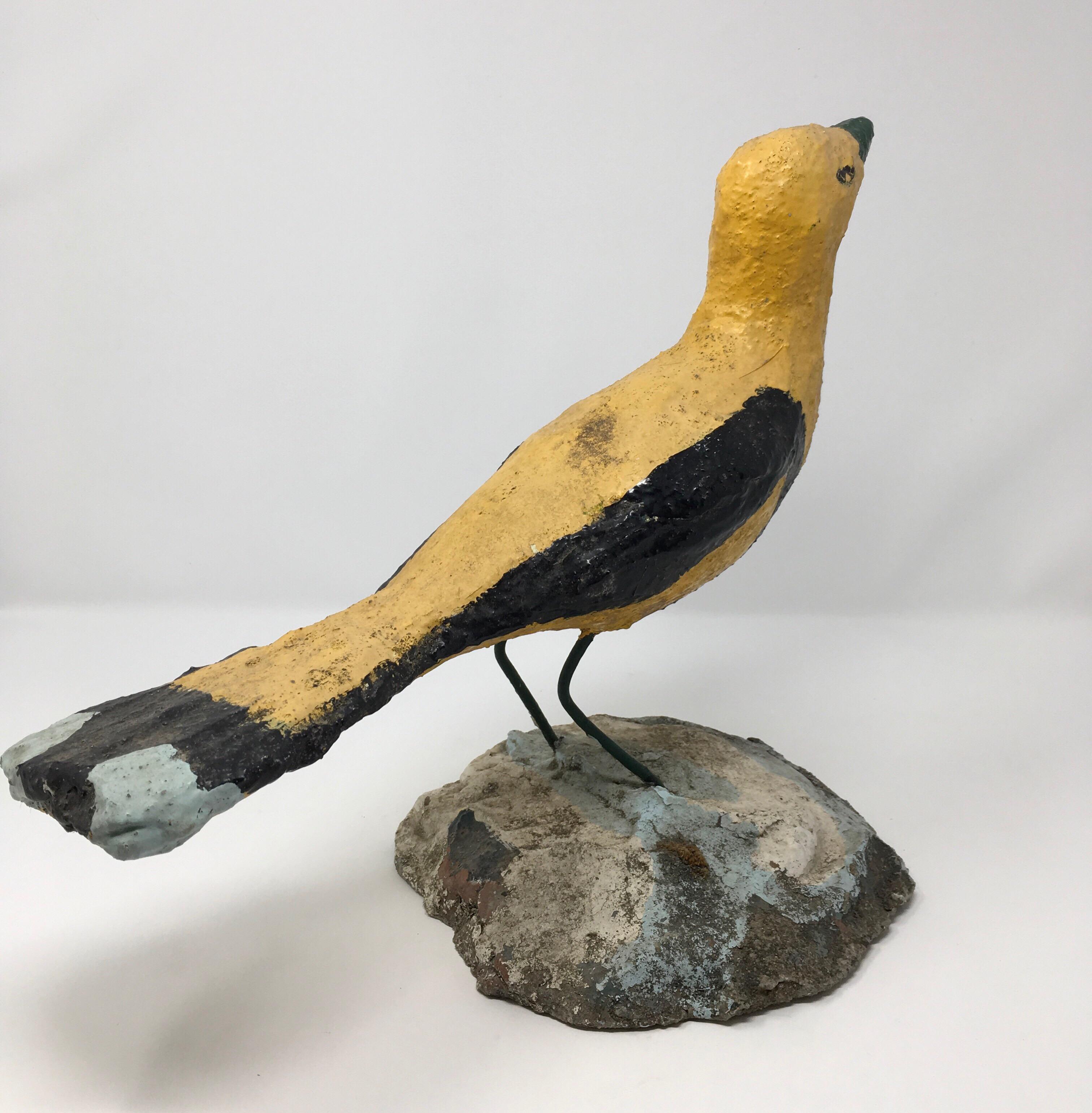 Handmade Concrete Bird In Good Condition In Houston, TX