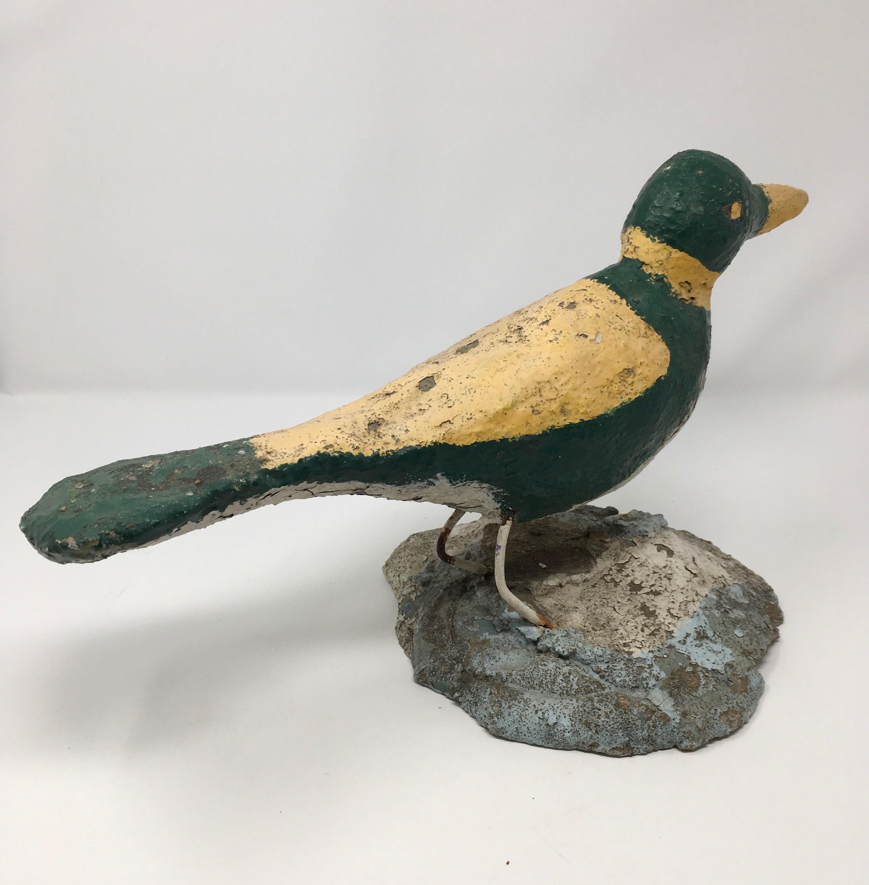 Handmade Concrete Bird In Good Condition In Houston, TX