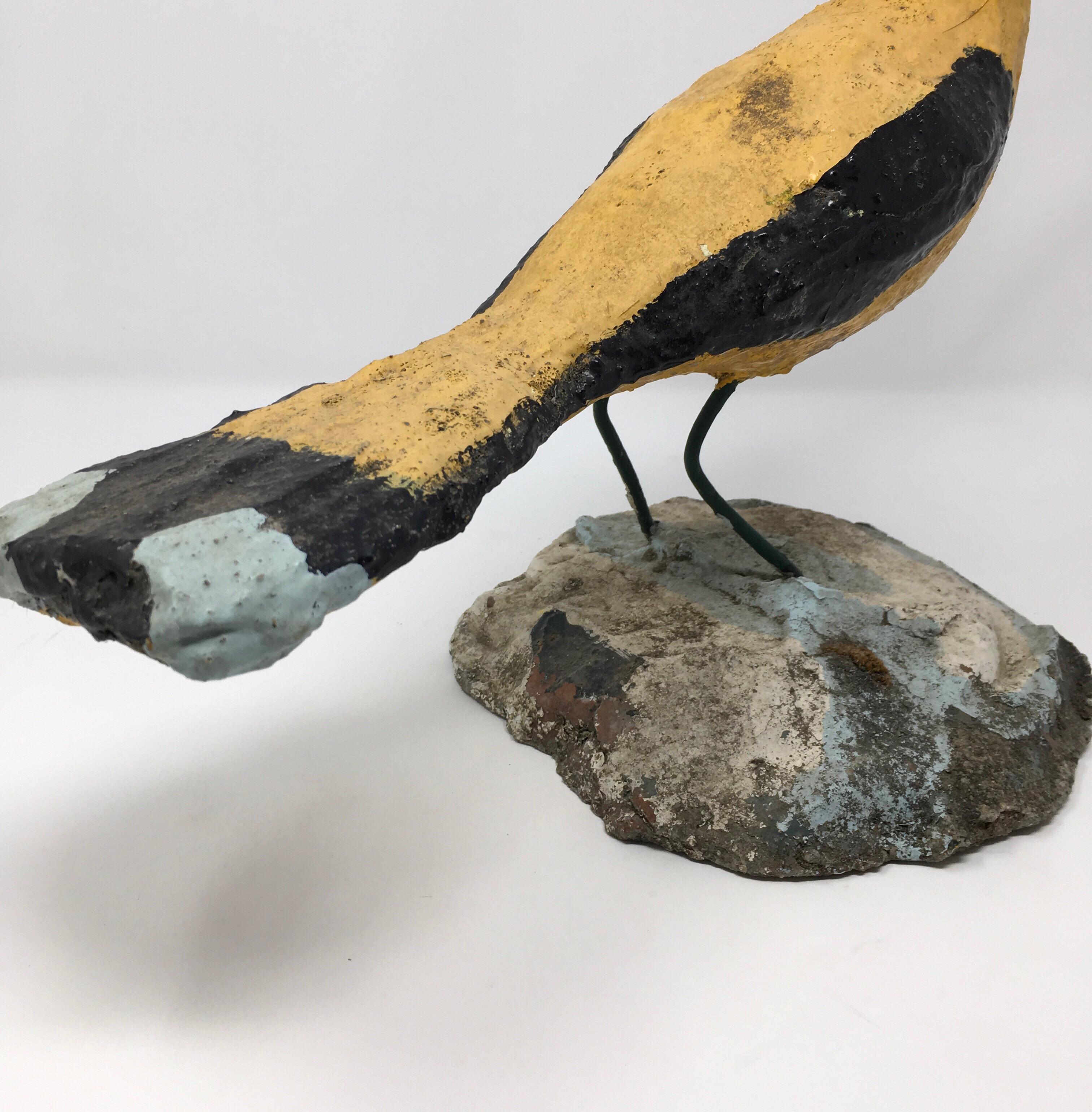 20th Century Handmade Concrete Bird