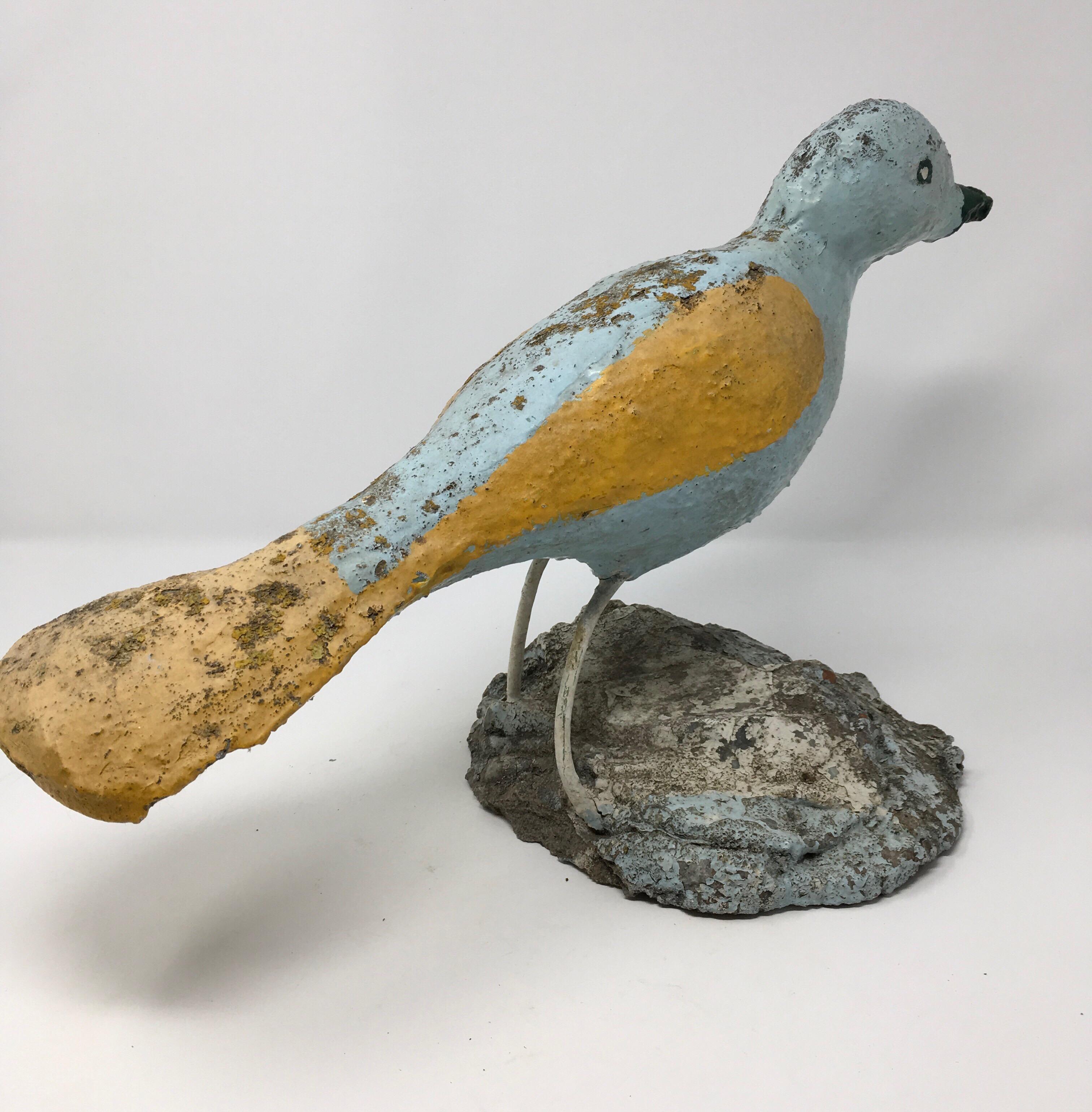20th Century Handmade Concrete Bird