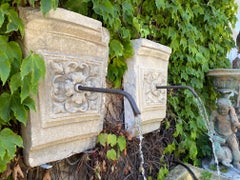 Hand Made Crafted Iron Metal Fountain Head Spout Water Feature Decorative