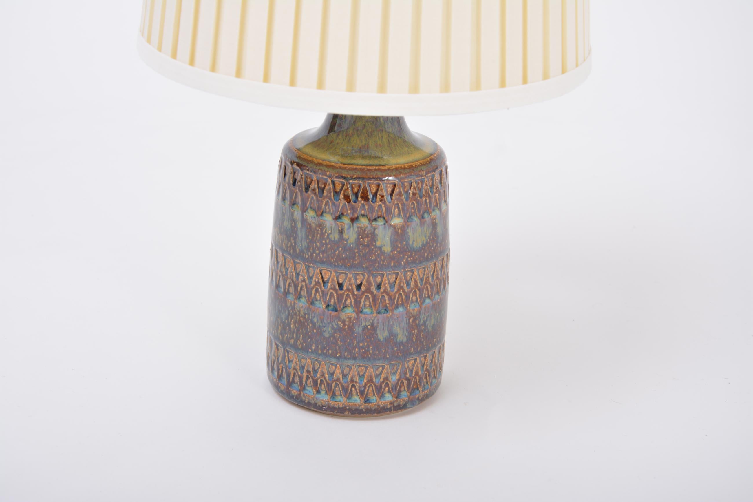 Mid-Century Modern Hand Made Danish Mid-Century Ceramic table lamp model 3084 by Soholm Stentoj