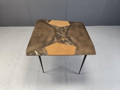 Mesa de comedor de diseño Hand Made, años 90