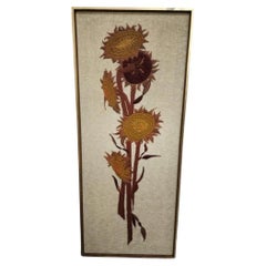 Obra de arte mural Hand Made Bordado Girasol