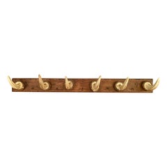 Hand-made European Warthog Tusk Hall Tree.