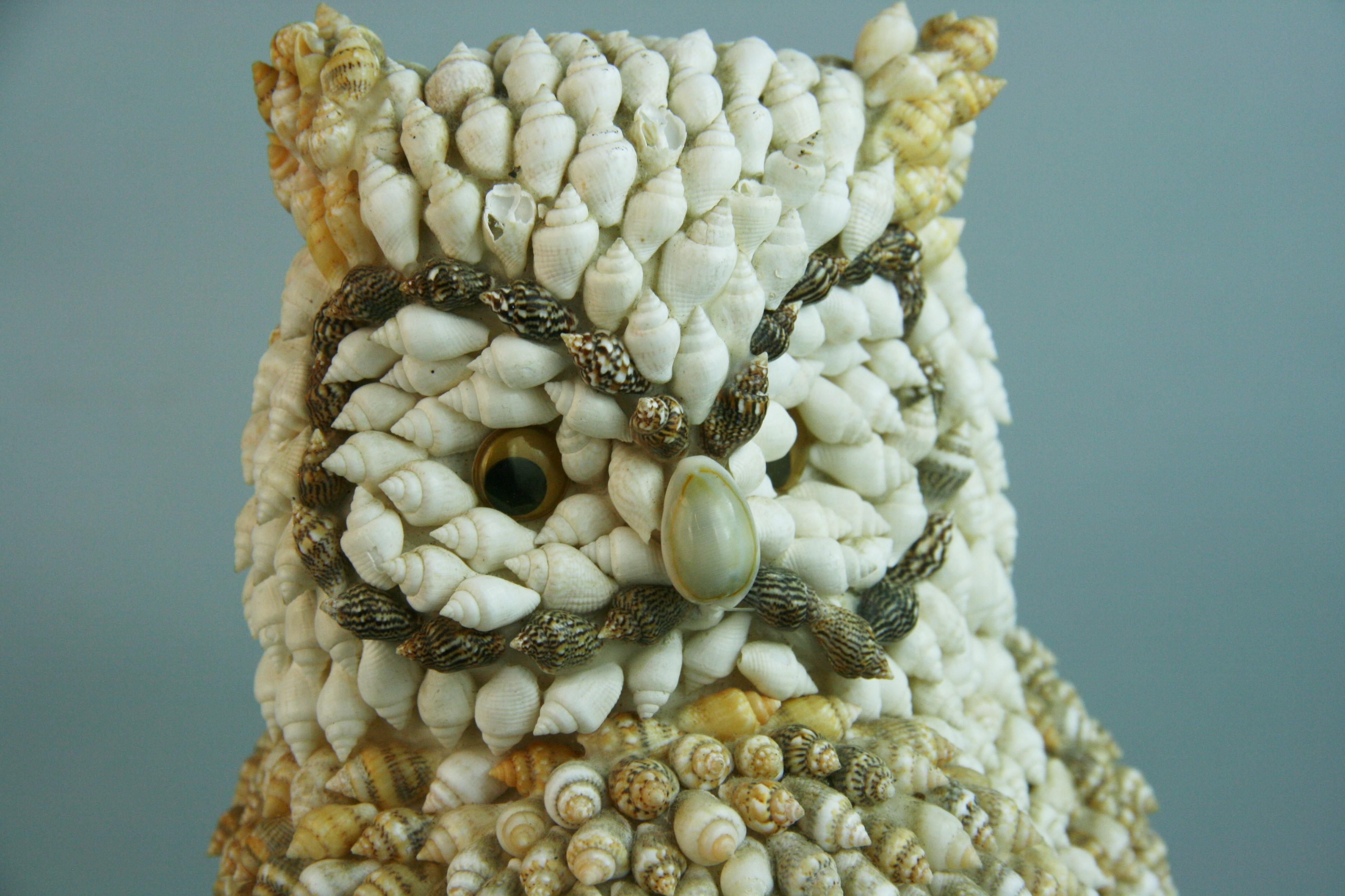 owl made of shells