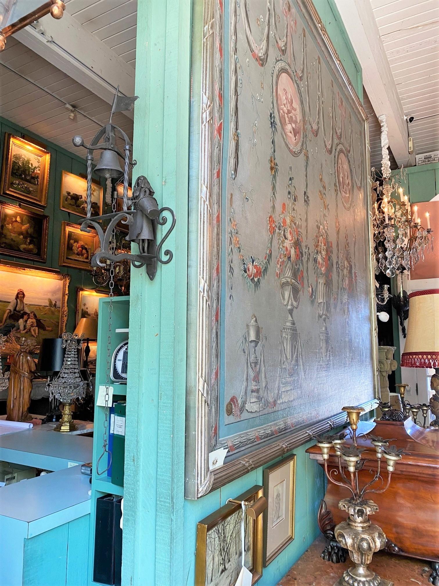 Hand Made Garden Rustic Farm Door Bell Antique Los Angeles CA Cloche Old Fashion Mesures : Hauteur jusqu'à la poignée est 33