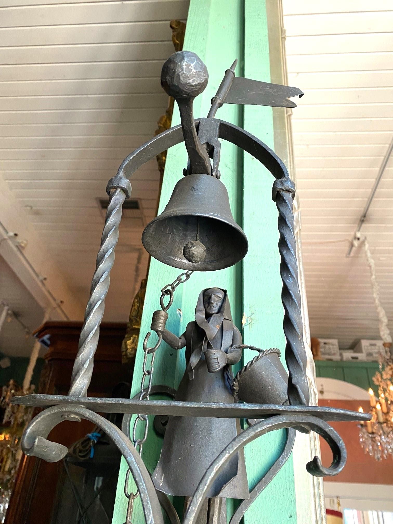 Moulage Hand Made Garden Rustic Farm Door Bell Antique Los Angeles CA Cloche Old Fashion en vente