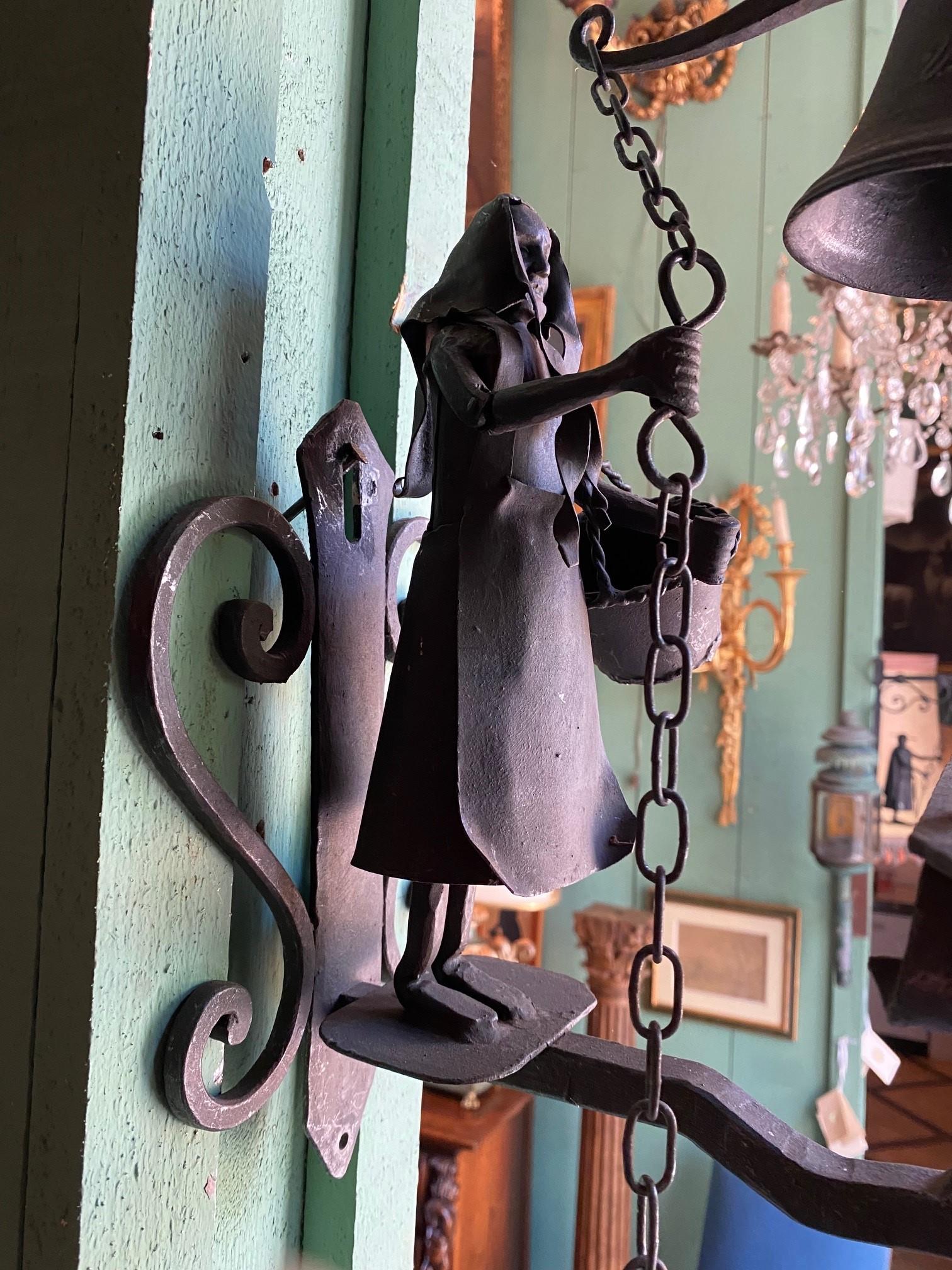 Hand Made Garden Rustic Farm Door Bell Antique Los Angeles CA Cloche Old Fashion en vente 3