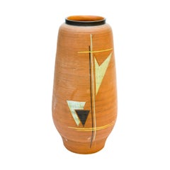 Handmade German 1960s Ceramic Floor Vase, 1960s