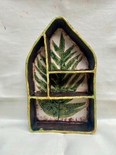 Hand Made Glazed Ceramic Shelf