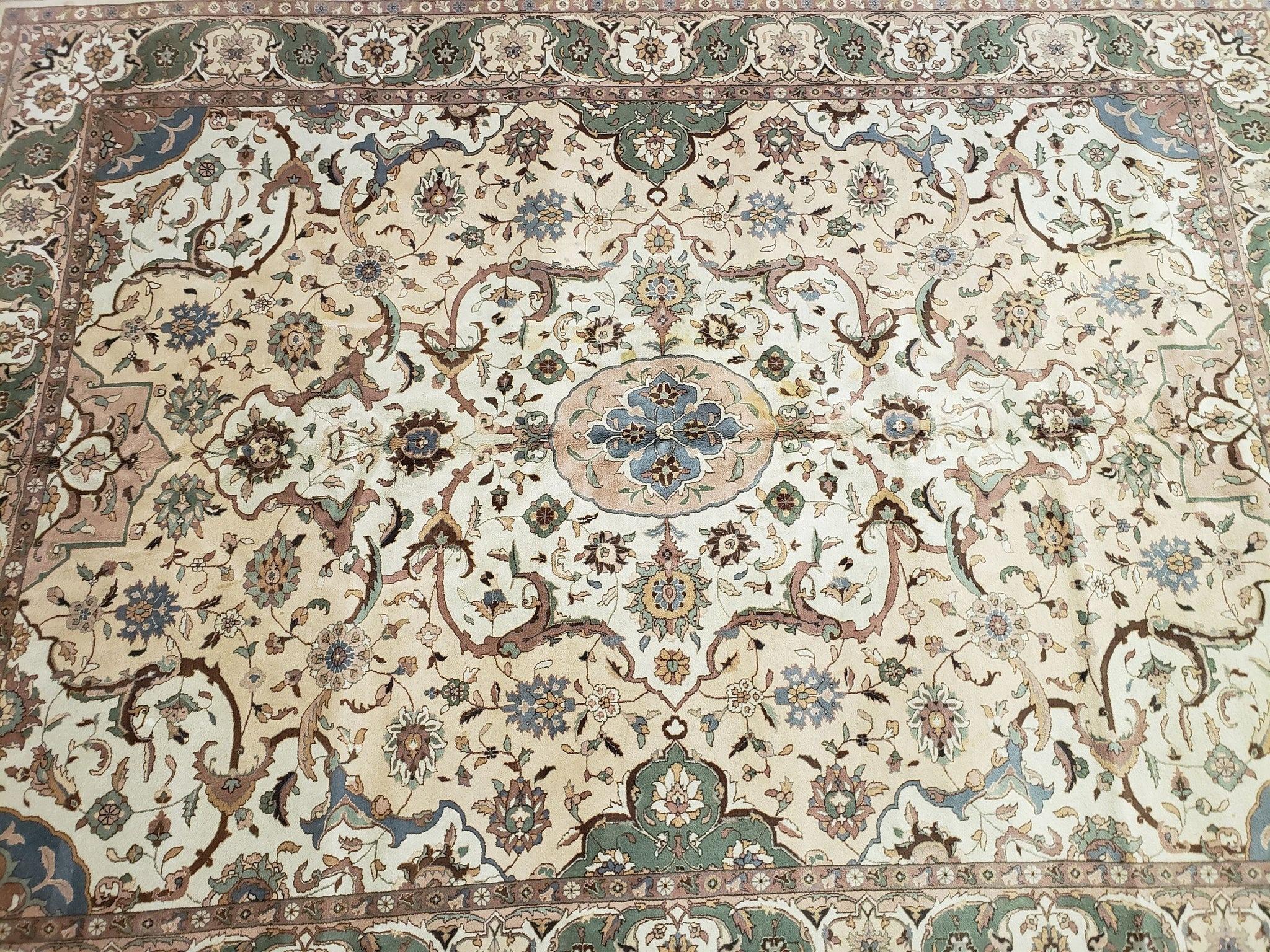 Handgefertigter Indo-Persischer Teppich - 14' x 10'-1