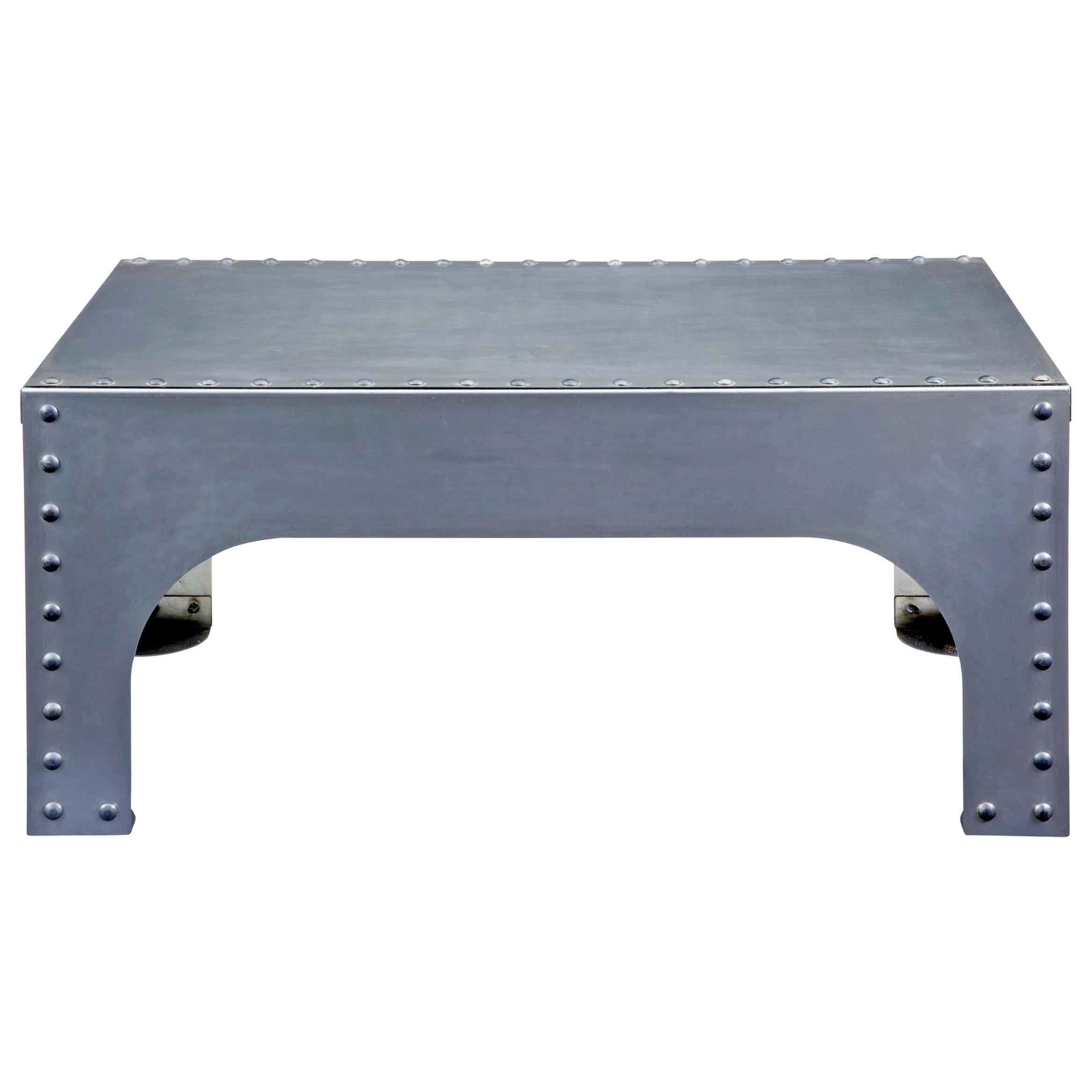 Handmade Industrial Steel Occasional Table