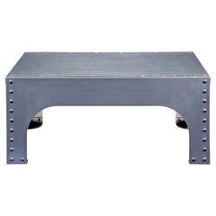 Hand made industrial steel occasional table