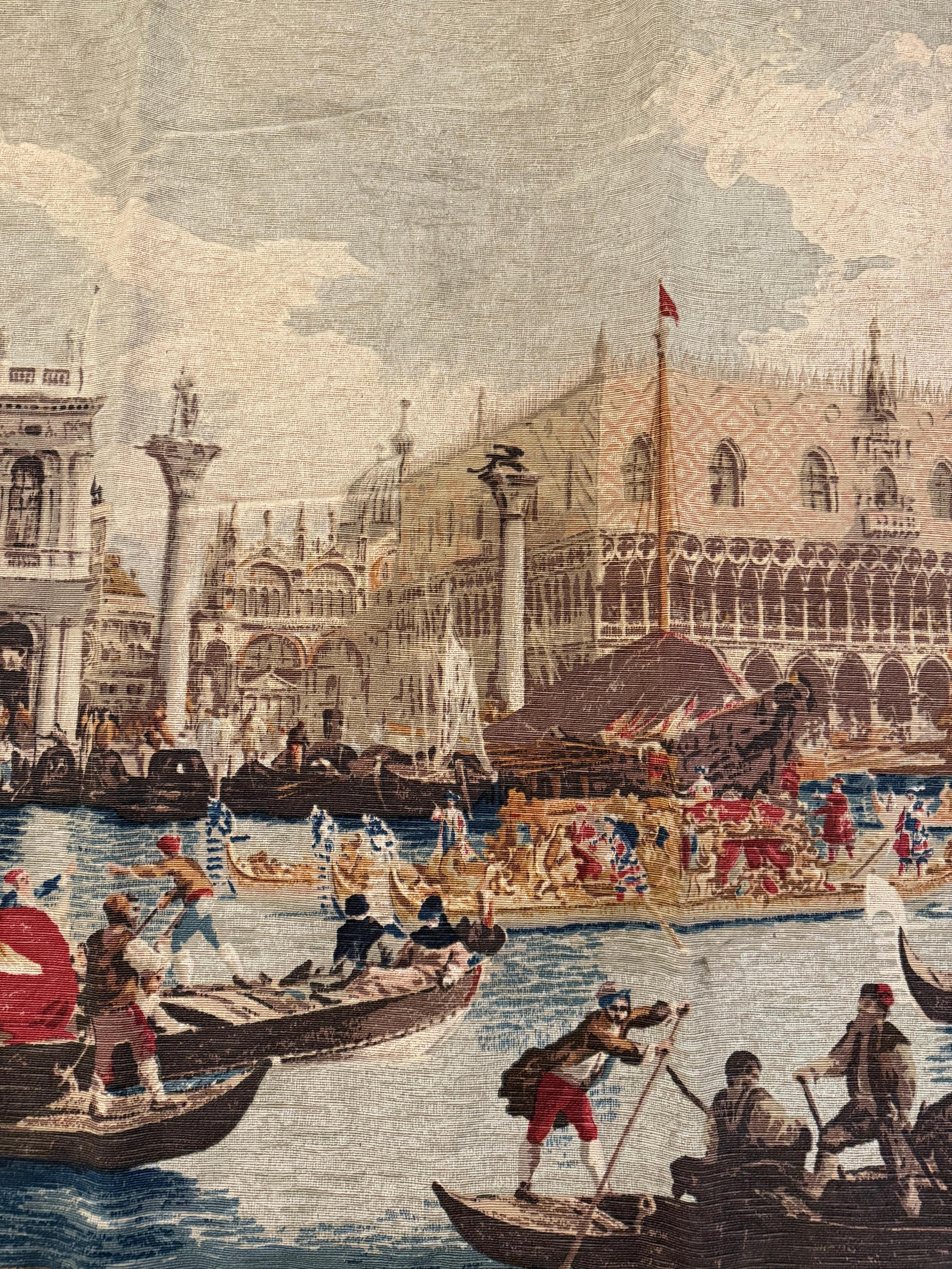 Arazzo da parete Hand Made con Mappa di Venezia In condizioni buone in vendita a Pasadena, CA