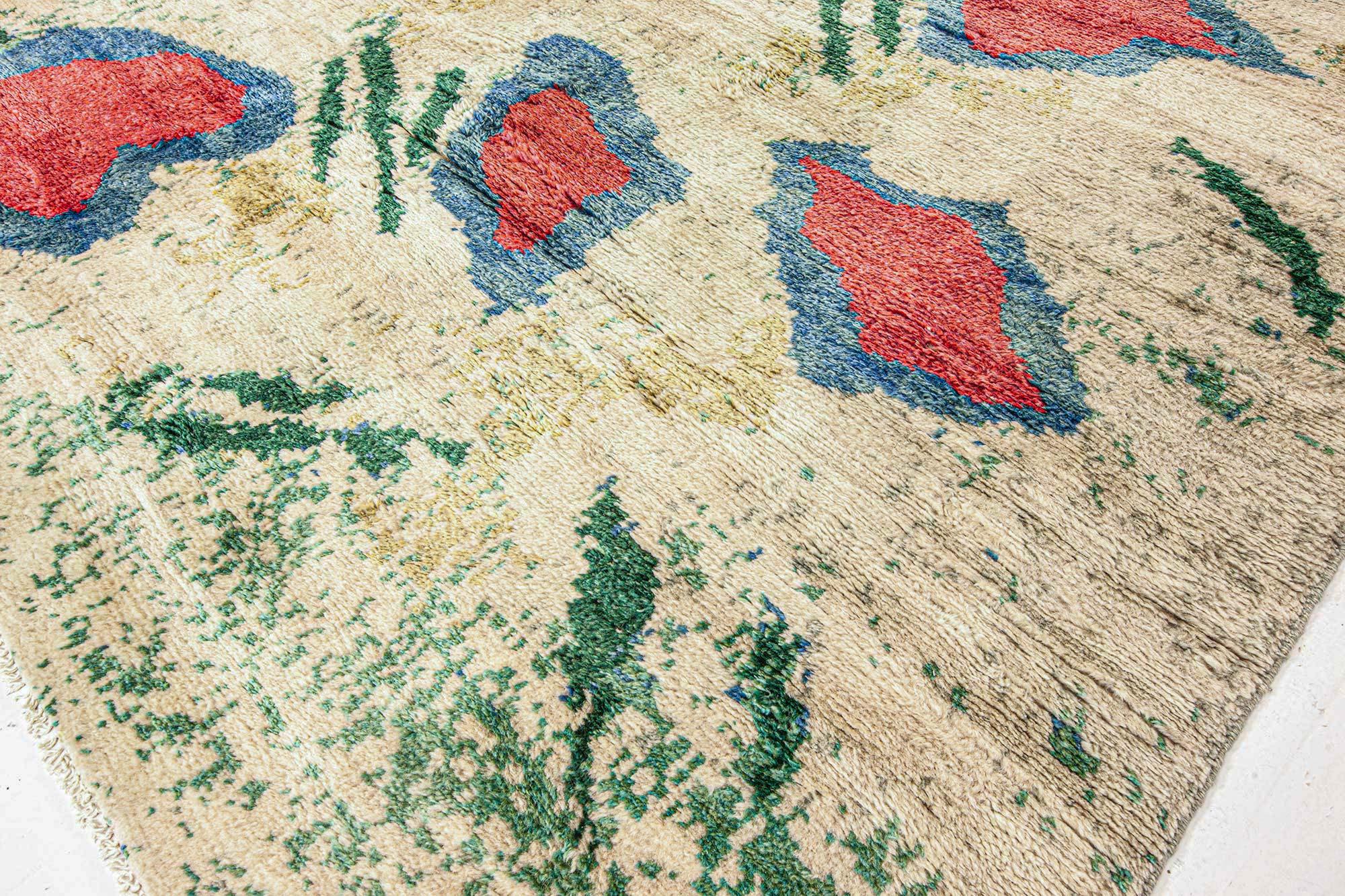 Moderne Tapis Jolly fait main par Doris Leslie Blau en vente