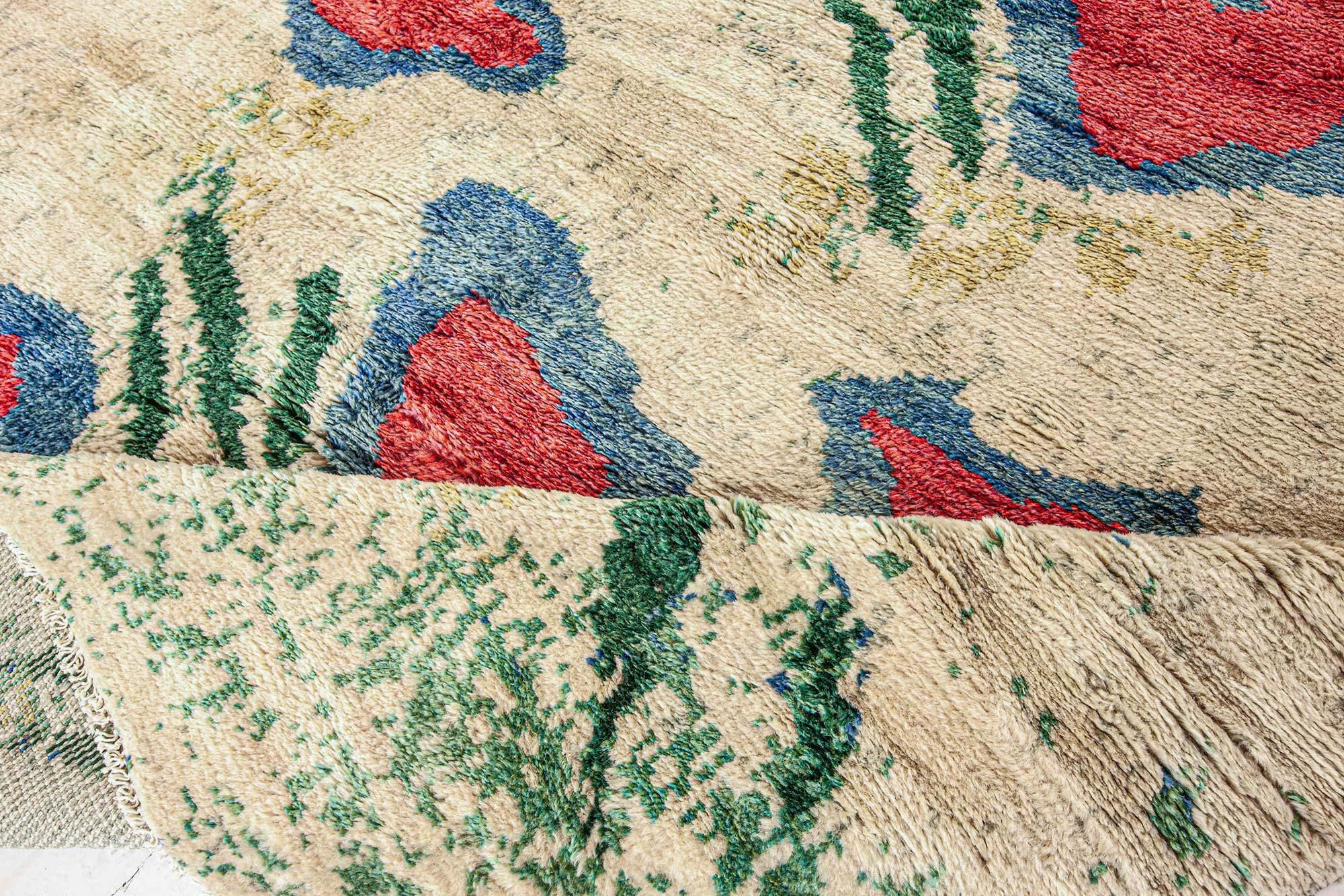 Indien Tapis Jolly fait main par Doris Leslie Blau en vente
