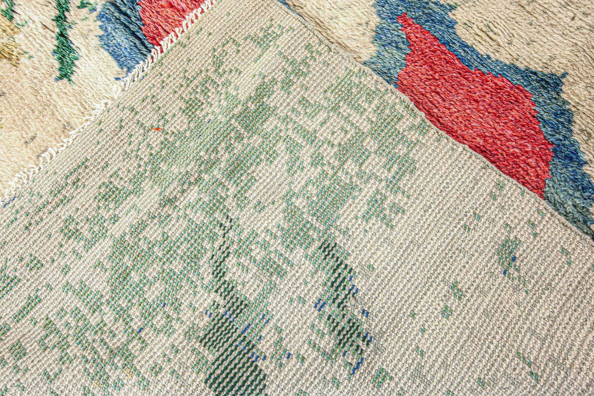 XXIe siècle et contemporain Tapis Jolly fait main par Doris Leslie Blau en vente