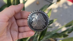 Hand Made Mexican Aztec Brooch Pin