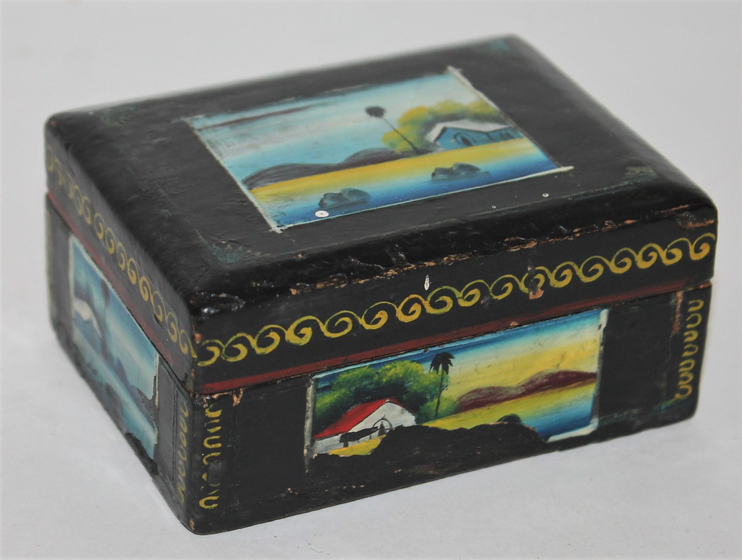 Handmade Mexican Boxes Set of Three For Sale 8