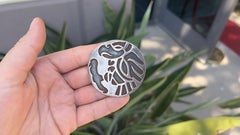 Hand Made Mexican Silver Brooch Pin