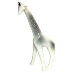 Vintage Hand-Made Minimalist Porcelain Giraffe Figurine, 1960's, '5533'