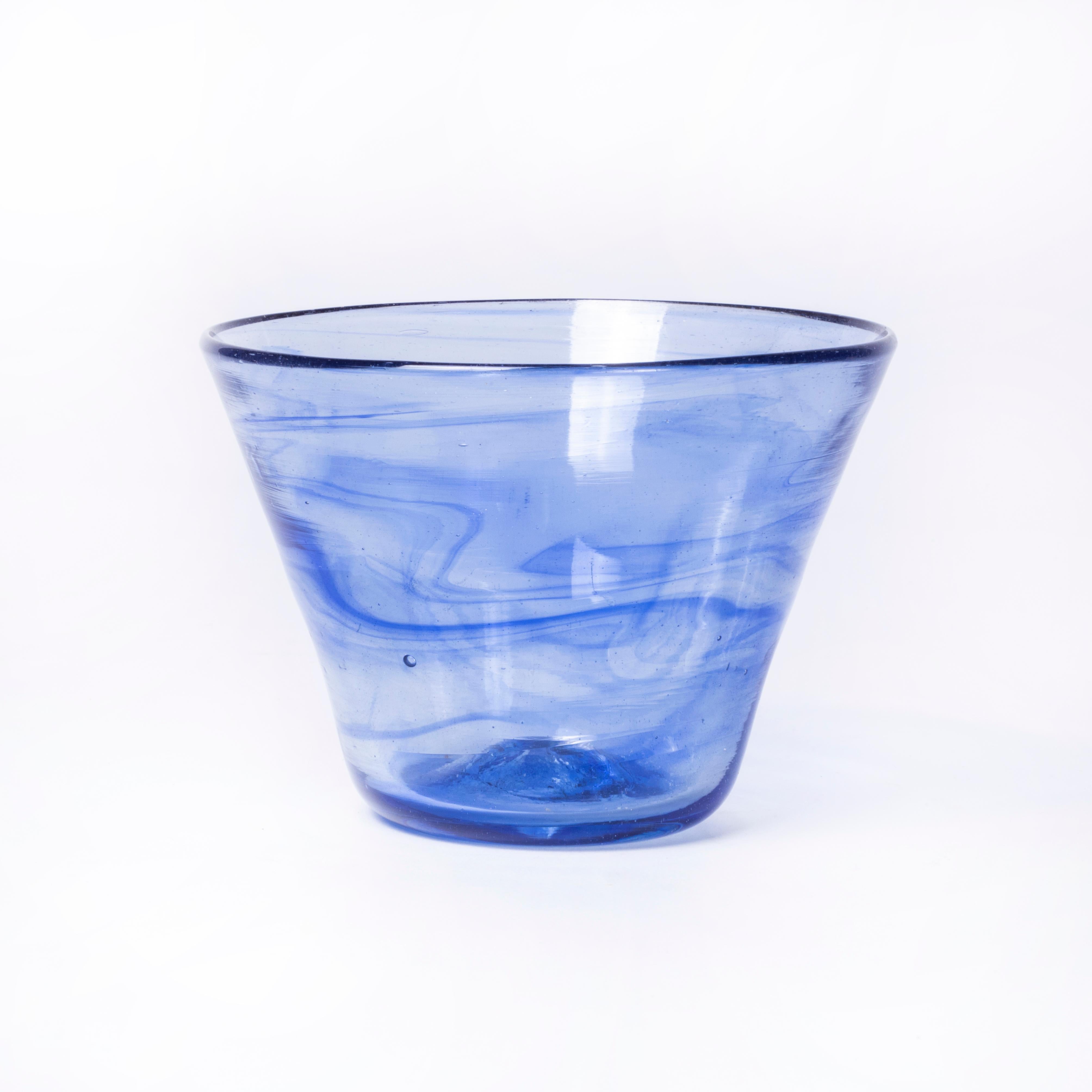 Hand Made Moroccan Glass Bowl - Set Of Eight For Sale 1