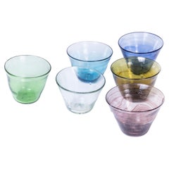 Hand Made Moroccan Glass Bowl - Set Of Eight