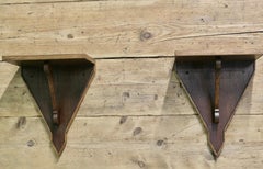 Hand Made Oak Wall Brackets These are an unpretentious beautifully simple pair