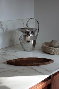 Handmade Organic-Shaped Long Olive Wood Serving Tray