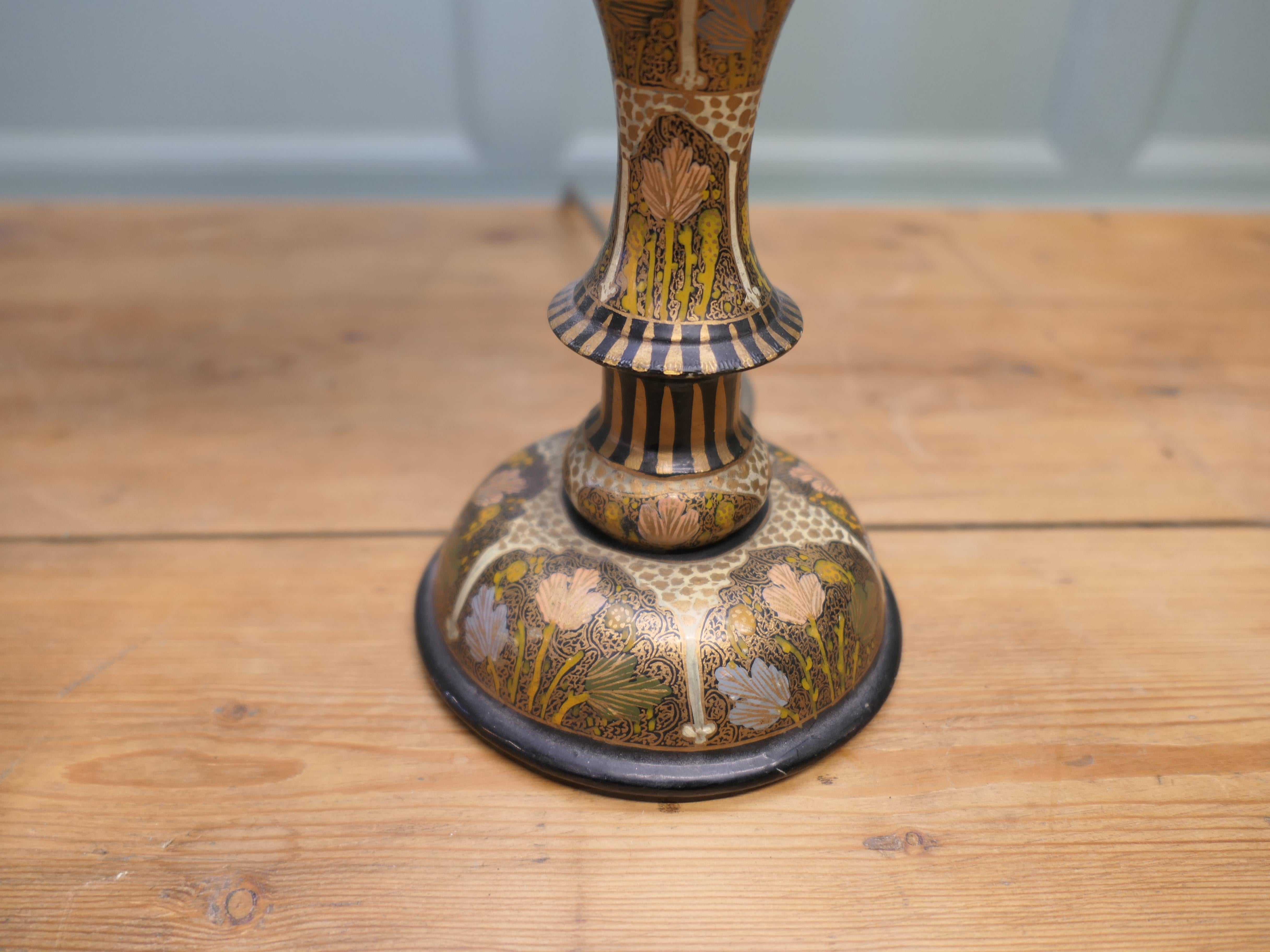 Islamic Hand Made Painted Table Lamp For Sale