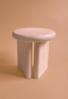 Hand Made Round Solid Wood Stool