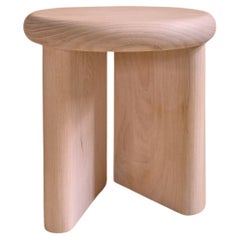 Hand Made Round Solid Wood Stool 