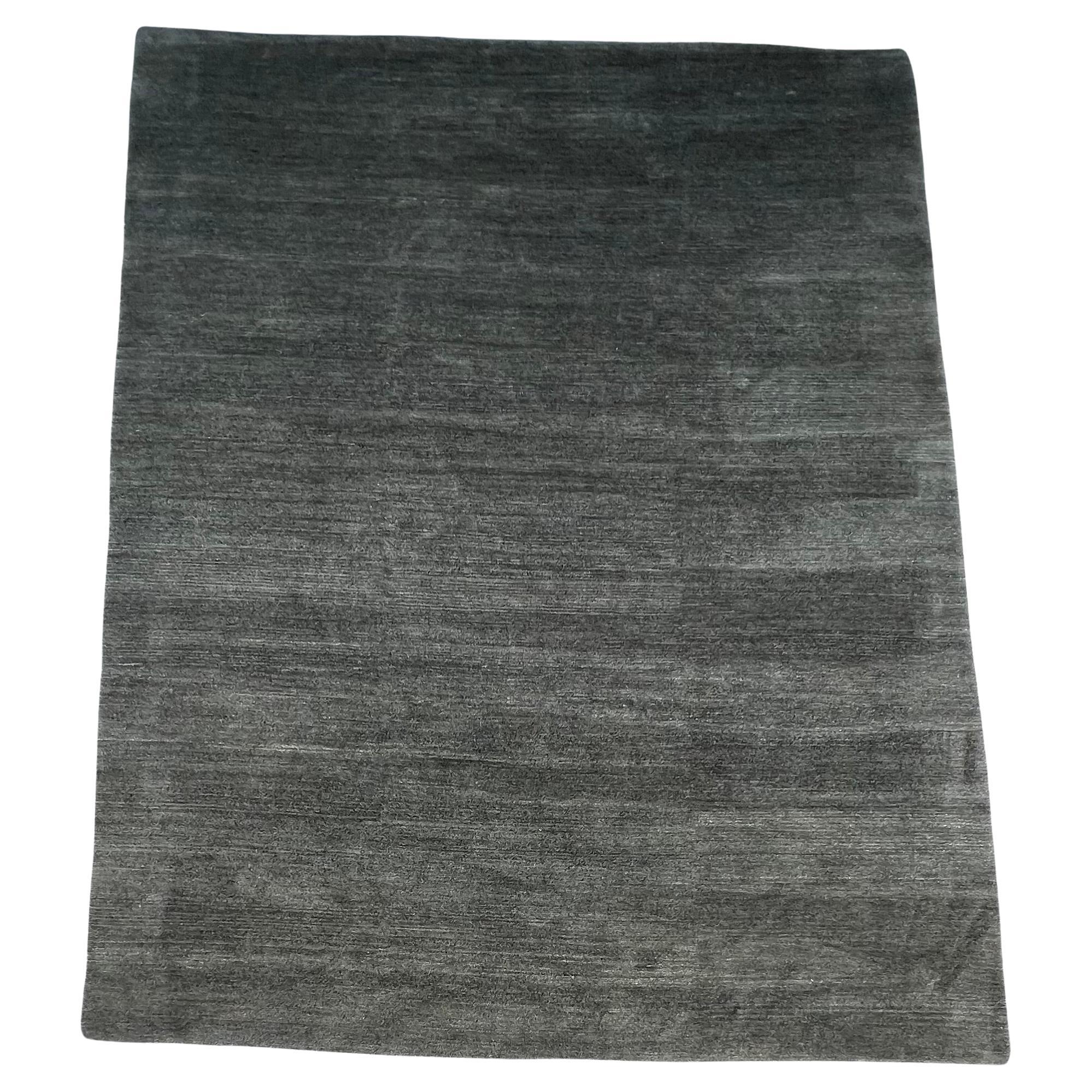 Hand woven Tibetan modern  rug fits in with any style.  Simple design says oriental yet 