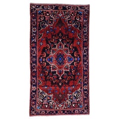Hand-Made Semi Antique Persian Bakhtiari Wide Runner Rug, 5
5" x 9
10"