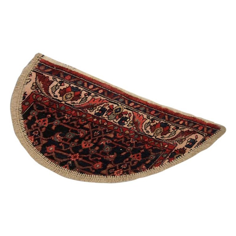 Handmade Semicircle Entrance Way Mat Vintage Oriental Door Mat at ...