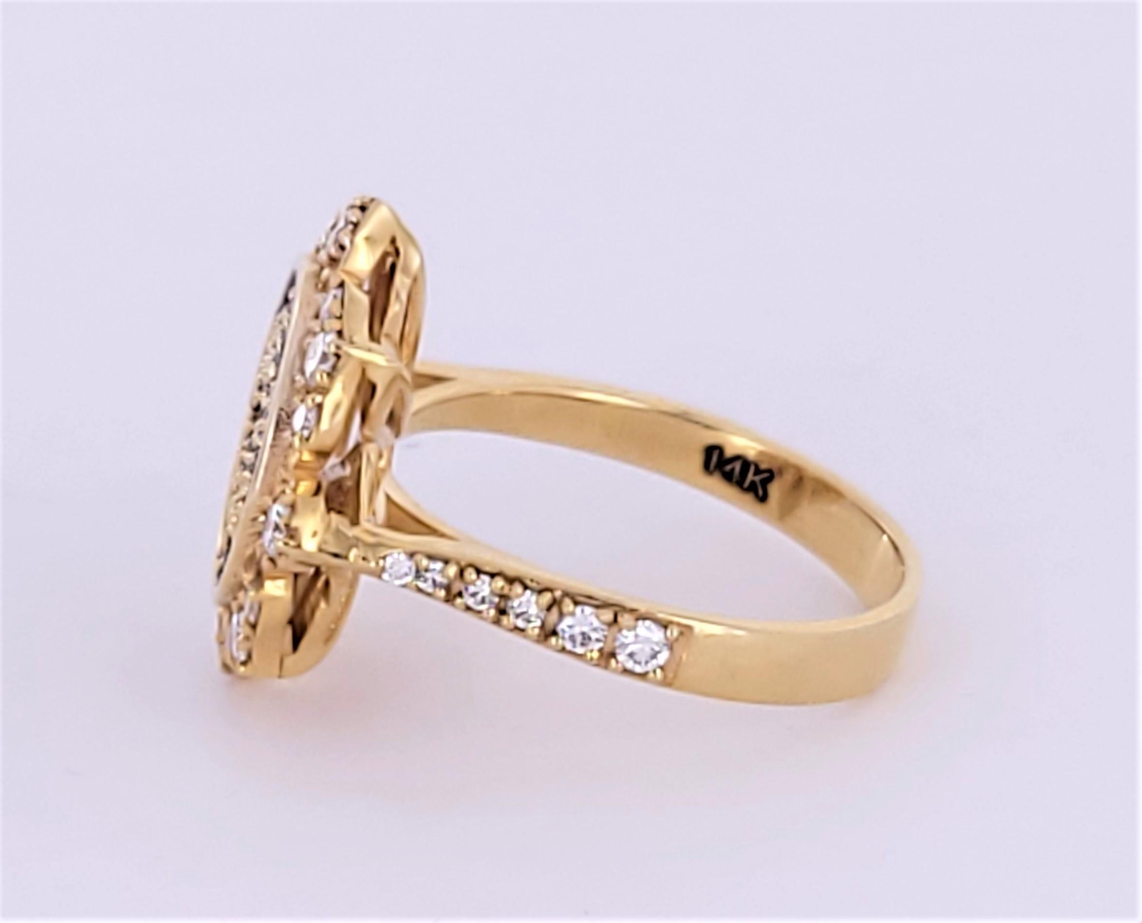 Round Cut Hand Made Star of David ring with diamonds For Sale
