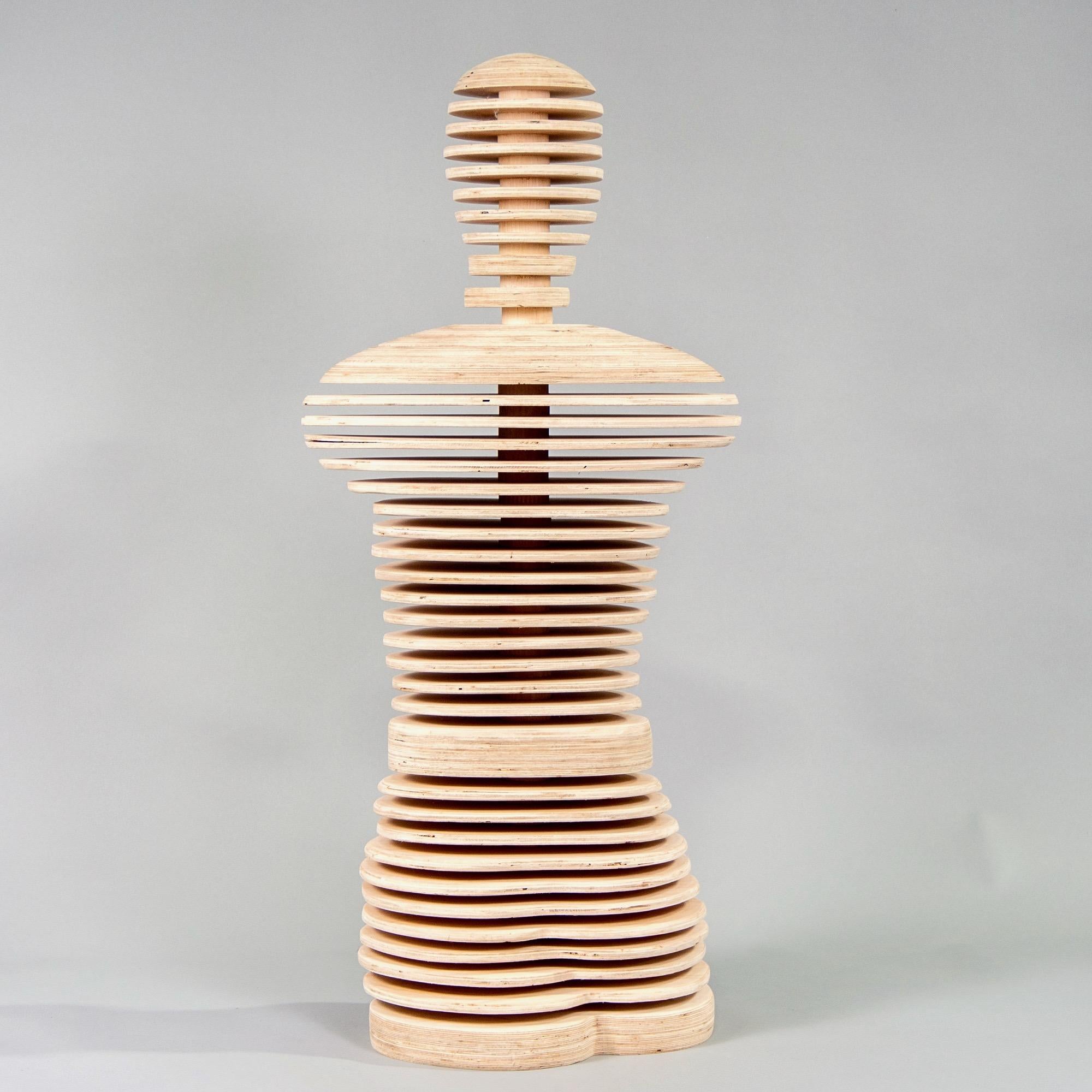 Arte popolare Manichino in legno di arte popolare stilizzato Hand Made in vendita