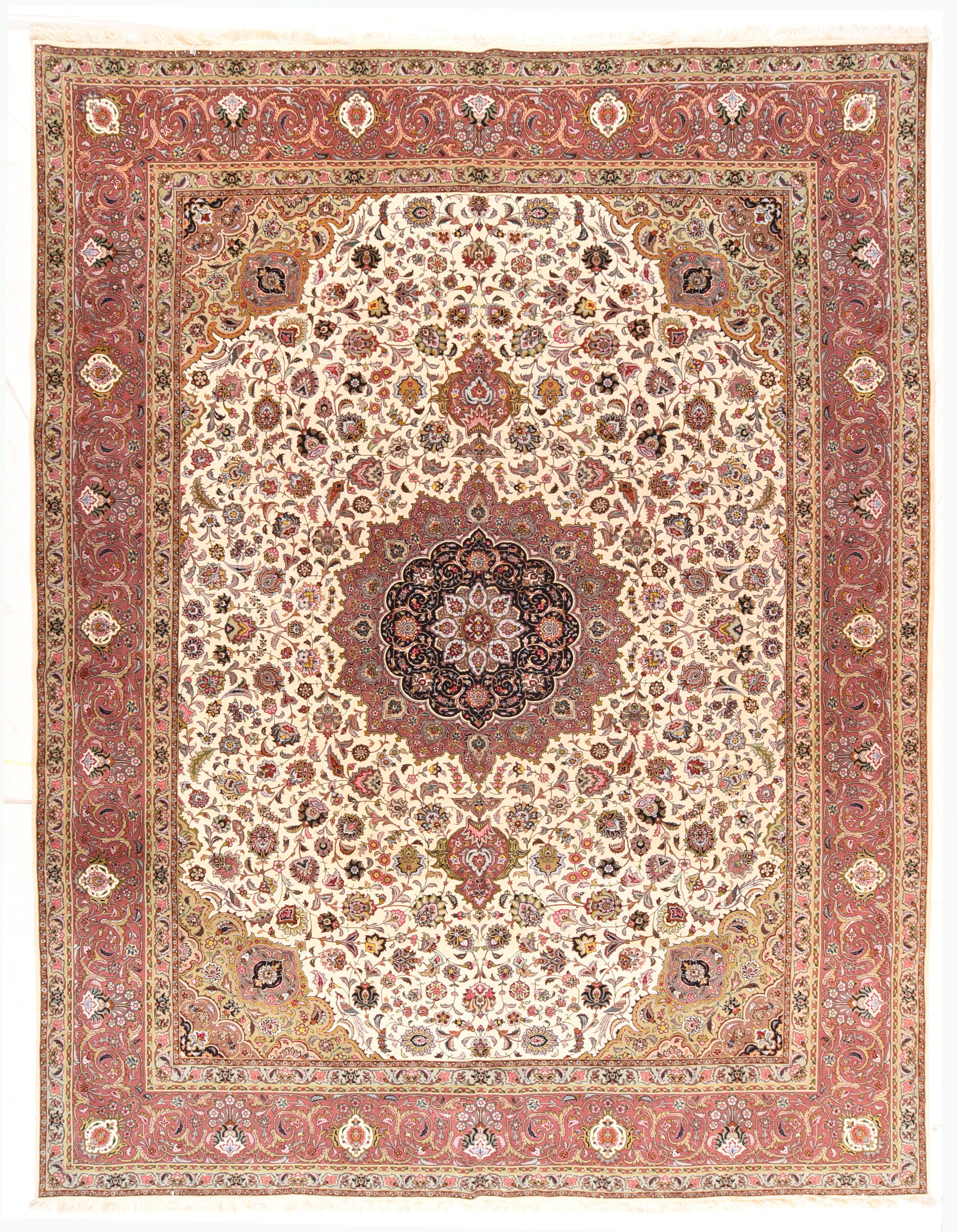 Tappeto Tabriz 9'11'' x 13'10''.
 