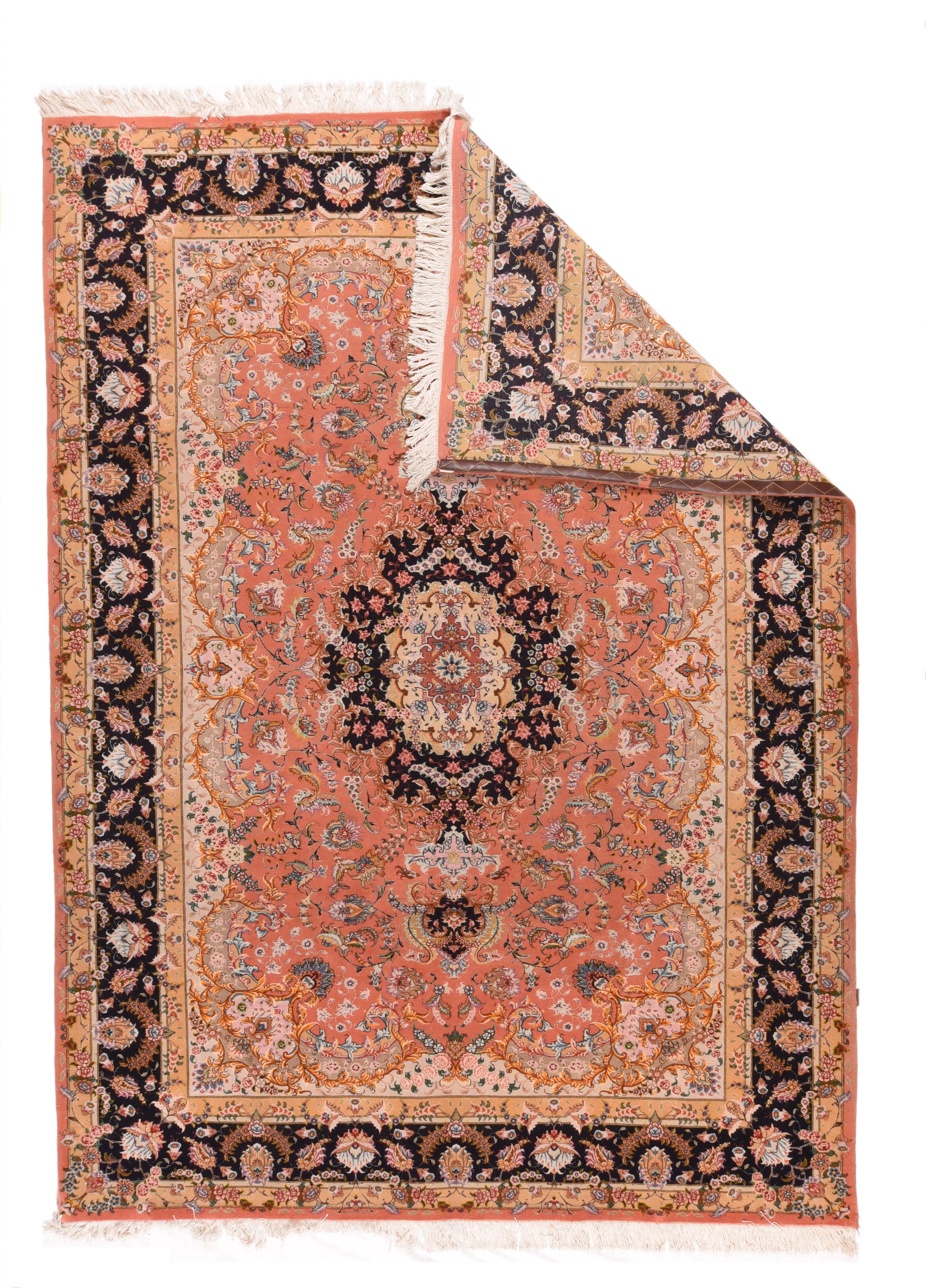 Asian Persian Tabriz Rug 6'9'' x 9'10'' For Sale