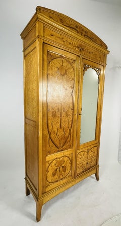 Hand-Made Tall Armoire Made in France, Early 1900s