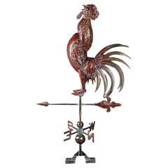 Hand Made Three Dimension Rooster Weathervane